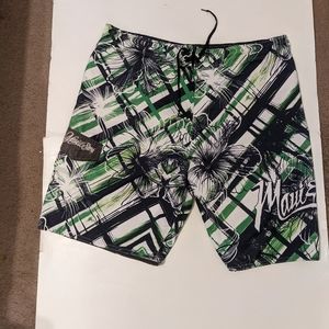 Maui and sons 1980 men's large swim trunks